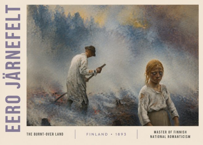 Eero Järnefelt The Burnt-over Land No3 - Affiche