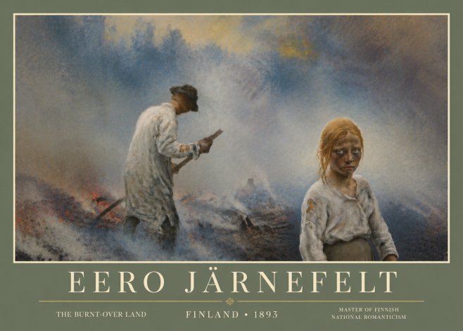 Eero Järnefelt The Burnt-over Land No5 - Affiche
