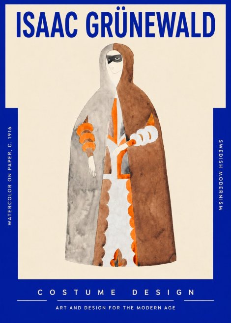 Isaac Grünewald Costume Design VI No4 - Affiche