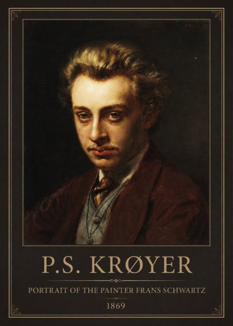 P.S. Krøyer Portrait of the Painter Frans Schwartz No1 - Affiche