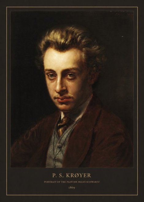 P.S. Krøyer Portrait of the Painter Frans Schwartz No6 - Affiche