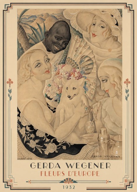 Gerda Wegener Fleurs D'europe No1 - Affiche