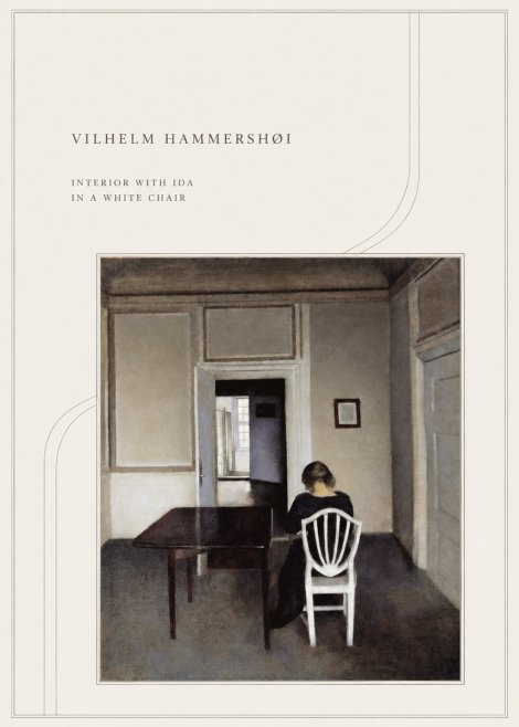 Vilhelm Hammershøi Interior with Ida in a White Chair No4 - Affiche