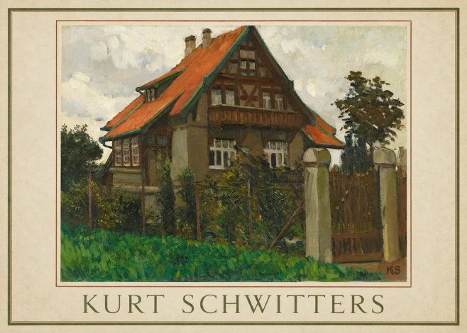 Kurt Schwitters The House on Berggasse No1 - Affiche