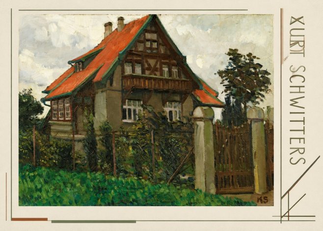 Kurt Schwitters The House on Berggasse No4 - Affiche