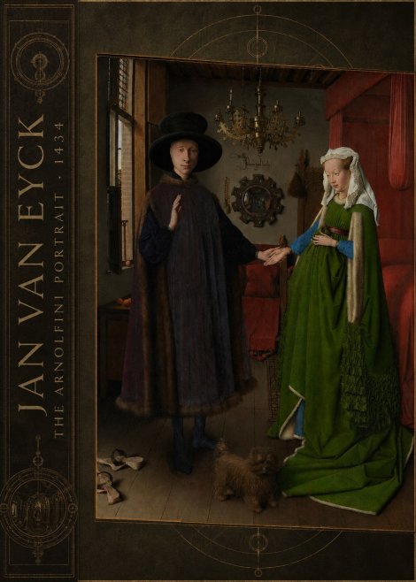 Jan van Eyck The Arnolfini Portrait IV No2 - Affiche