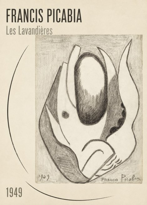 Francis Picabia Les Lavandières No2 - Affiche
