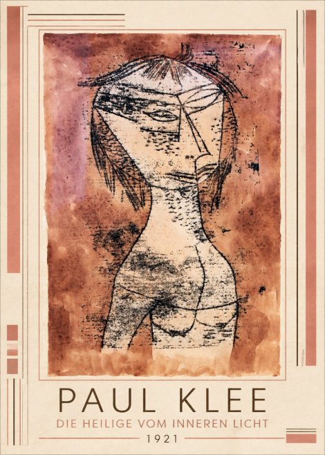 Paul Klee Die Heilige Vom Inneren Licht II No1 - Affiche