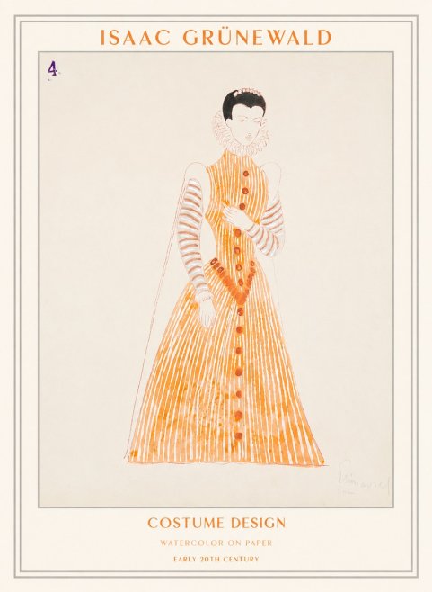 Isaac Grünewald Costume Design VII No1 - Affiche