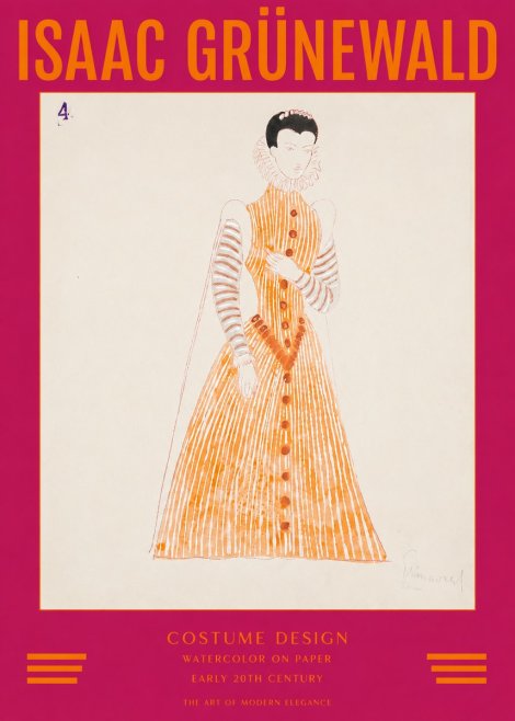Isaac Grünewald Costume Design VII No2 - Affiche