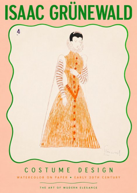 Isaac Grünewald Costume Design VII No3 - Affiche