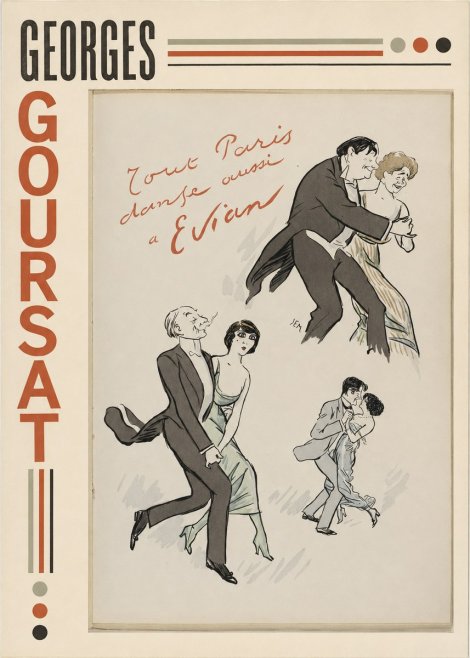 Georges Goursat Tout Paris Danse Aussi À Evian No5 - Affiche