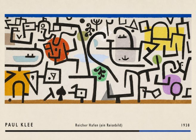 Paul Klee Reicher Hafen (Ein Reisebild) II No2 - Affiche