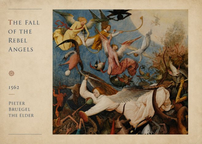 Pieter Bruegel The Fall of the Rebel Angels II No4 - Affiche