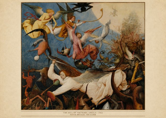 Pieter Bruegel The Fall of the Rebel Angels II No6 - Affiche