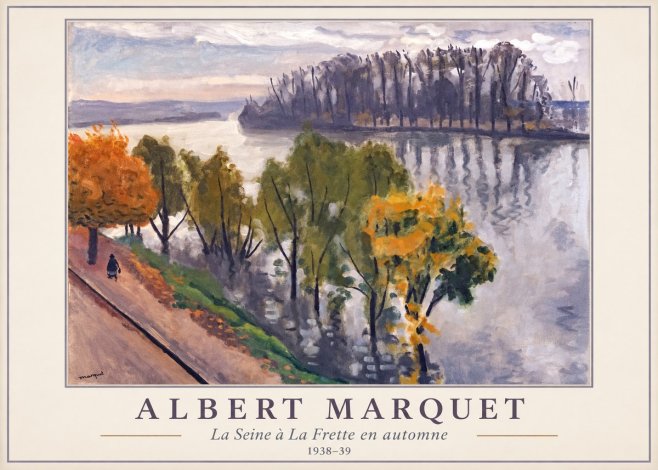 Albert Marquet La Seine À La Frette En Automne No1 - Affiche
