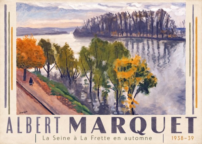 Albert Marquet La Seine À La Frette En Automne No3 - Affiche