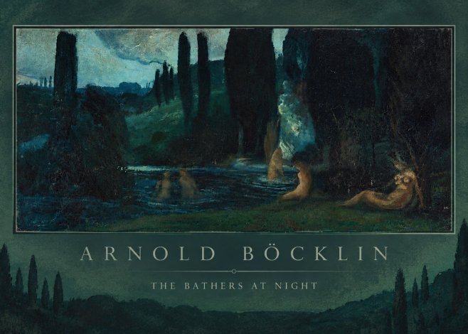 Arnold Böcklin The Bathers at Night No6 - Affiche