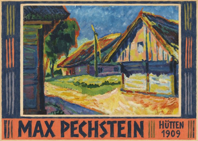 Max Pechstein Hütten 1909 No5 - Affiche