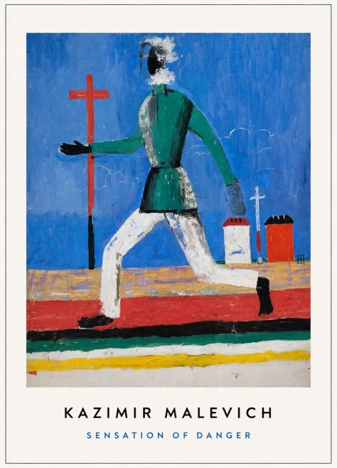 Kazimir Malevich Sensation of Danger No3 - Affiche