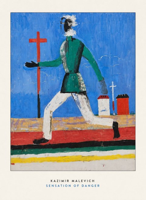 Kazimir Malevich Sensation of Danger No6 - Affiche