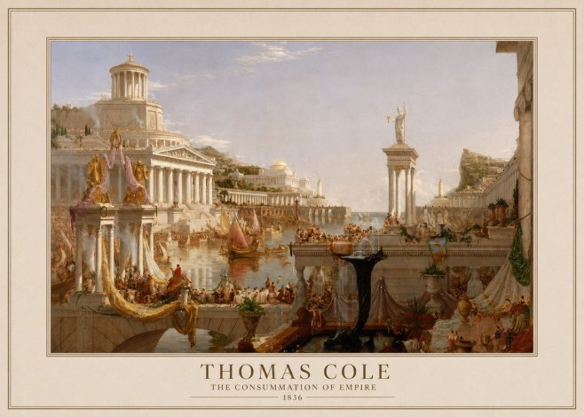 Thomas Cole The Consummation of Empire No4 - Affiche