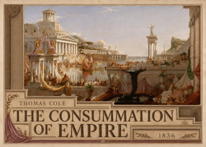 Thomas Cole The Consummation of Empire No5 - Affiche