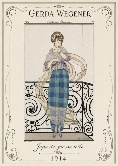 Gerda Wegener Jupe De Grosse Toile No1 - Affiche