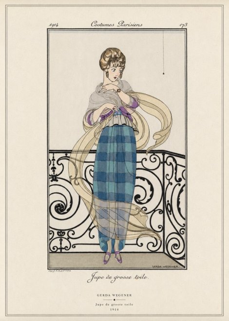 Gerda Wegener Jupe De Grosse Toile No6 - Affiche