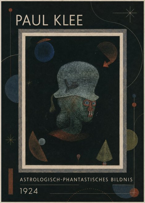 Paul Klee Astrologisch-phantastisches Bildnis No1 - Affiche