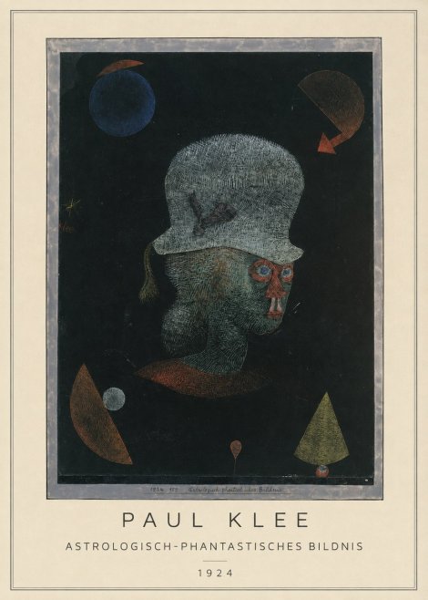 Paul Klee Astrologisch-phantastisches Bildnis No2 - Affiche