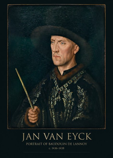 Jan van Eyck Portrait of Baudouin De Lannoy No5 - Affiche