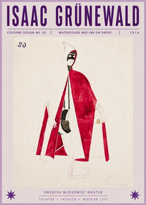Isaac Grünewald Costume Design No. 20 No6 - Affiche