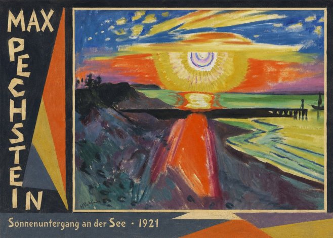 Max Pechstein Sonnenuntergang an Der See No2 - Affiche
