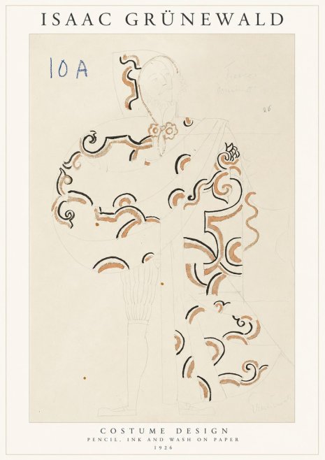 Isaac Grünewald Costume Design VIII No1 - Affiche