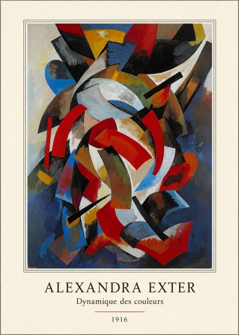 Alexandra Exter Dynamique Des Couleurs 1916 No4 - Affiche