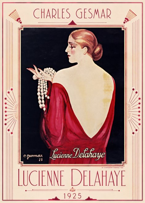 Charles Gesmar Lucienne Delahaye No1 - Affiche