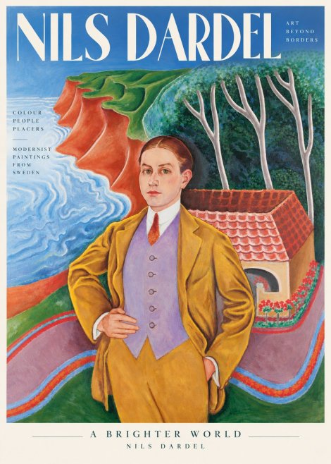 Nils Dardel Portrait in a Southern Landscape No3 - Affiche