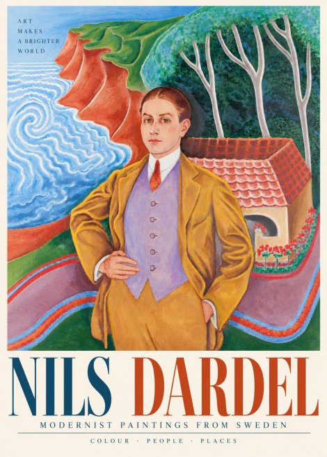 Nils Dardel Portrait in a Southern Landscape No5 - Affiche