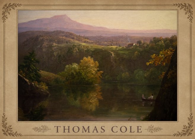 Thomas Cole View of the Catskill Mountains, Early Autumn No4 - Affiche