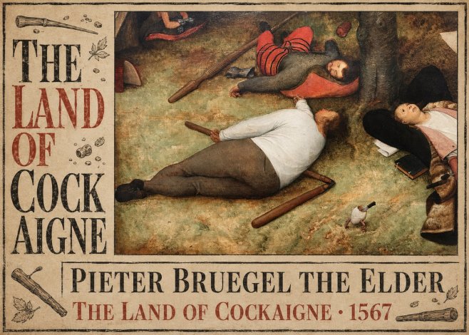 Pieter Bruegel The Land of Cockaigne I No6 - Affiche
