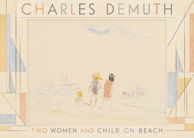 Charles Demuth Two Women and Child on Beach No4 - Affiche
