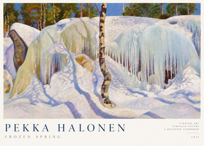 Pekka Halonen Frozen Spring No3 - Affiche