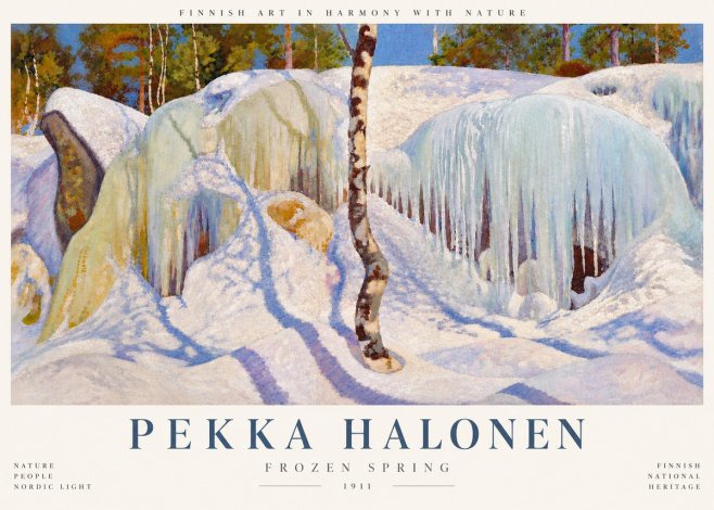Pekka Halonen Frozen Spring No6 - Affiche