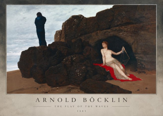 Arnold Böcklin The Play of the Waves No5 - Affiche