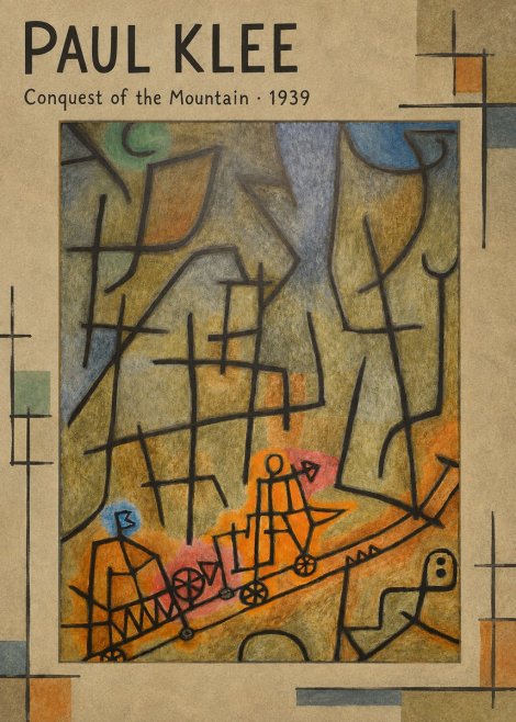 Paul Klee Conquest of the Mountain II No1 - Affiche