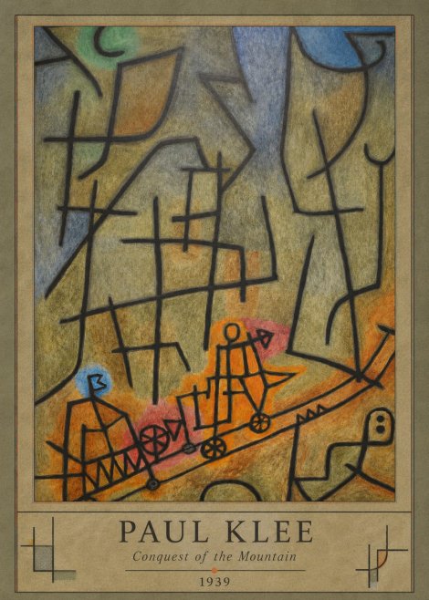 Paul Klee Conquest of the Mountain II No5 - Affiche