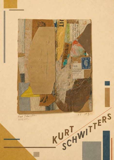 Kurt Schwitters Abstract Merz Collage No3 - Affiche