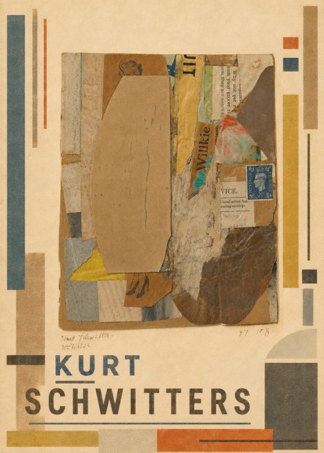 Kurt Schwitters Abstract Merz Collage No5 - Affiche
