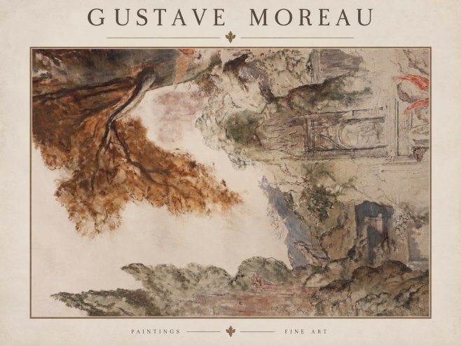 Gustave Moreau Architectural Study No2 - Affiche